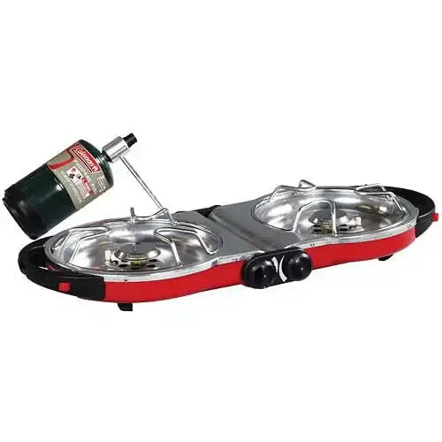 Propane Camping Stove 10000 BTU Adjustable Cooking Power na may 2 Burner Outdoor