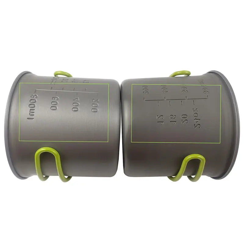Portable Camping Cookware Set Outdoor Pot Mini Gas Stove Sets Nature Hike Picnic Cooking Set With Foldable Spoon Fork Knife