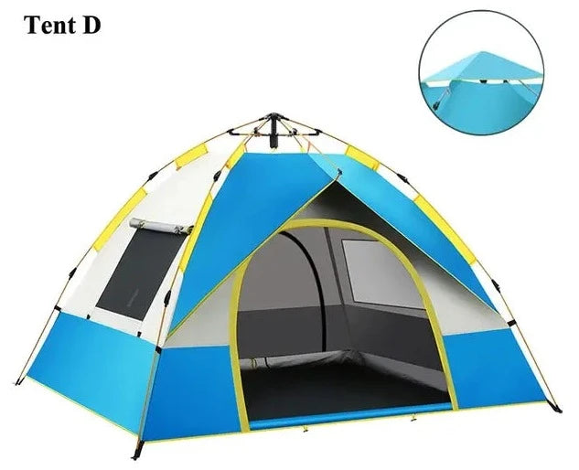 Outdoor Camping Tent Quick Automatic Opening Waterproof Sunshield Build-free Picnic Shelter Family Beach Large Space