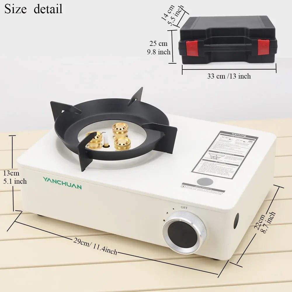 Protable 3500W Butane Cassette Stove Burner Outdoor Camping Fishing Gas Burner For Cooking Fashion Design
