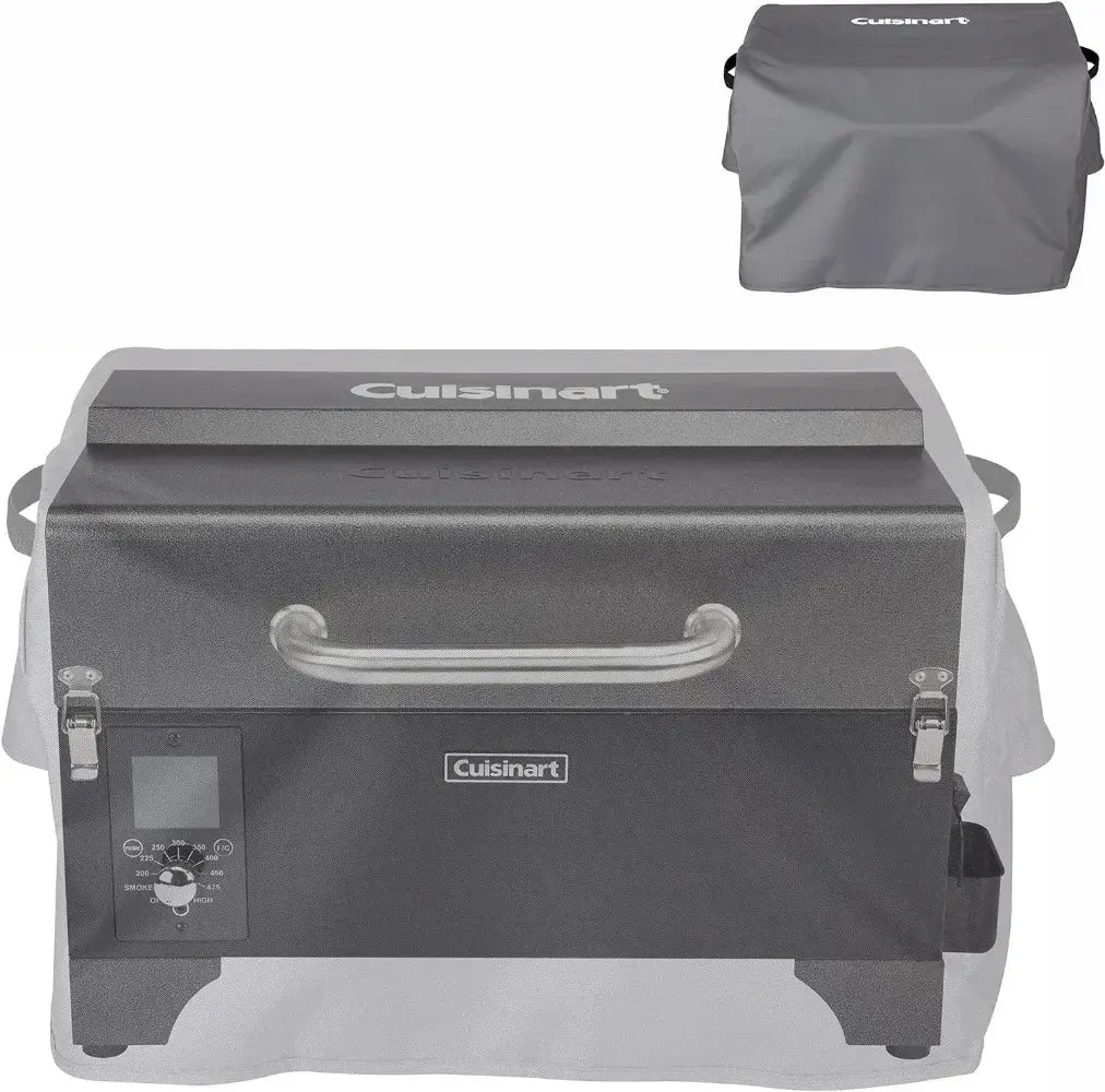 Cuisinart CPG-256 Portable Wood Pellet Grill and Smoker, Black and Dark Gray bbq grill pizza oven outdoor camping grill
