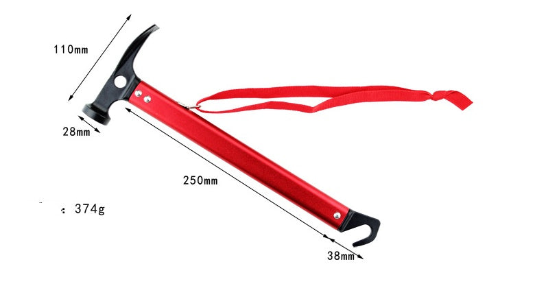 Outdoor Camping Tent Floor Hammer Aluminum Alloy