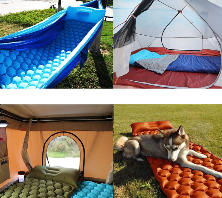 Outdoor Camping Inflatable Honeycomb Mattress Tent Sleeping Mat