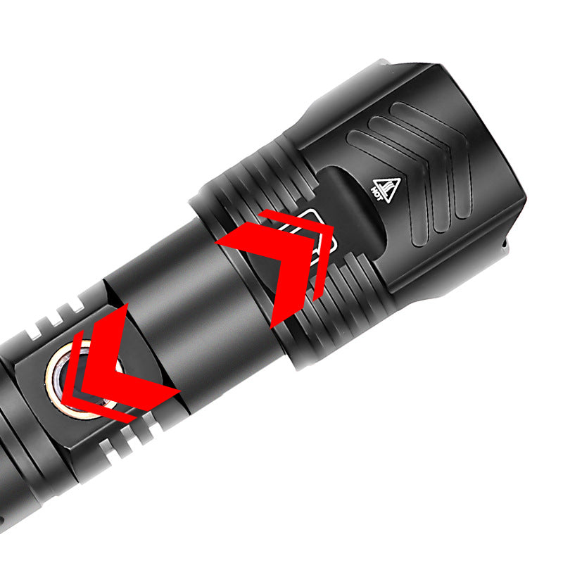 Usb Zoom Xhp99 Outdoor Lighting Glare Flashlight