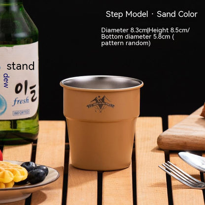 Camping Tableware Single Layer Coffee Cup Ins Style