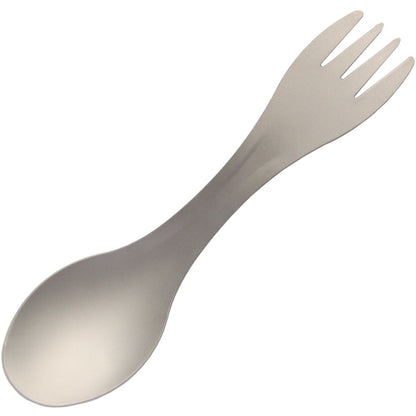 Outdoor Two-in-One Lightweight Pure Titanium Camping Tableware Fork And Spoon