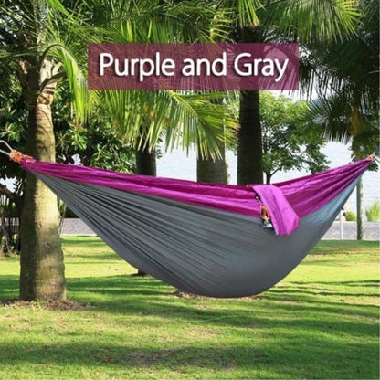 Backpacking Hammock - Portable Nylon Parachute Outdoor Double Hammock