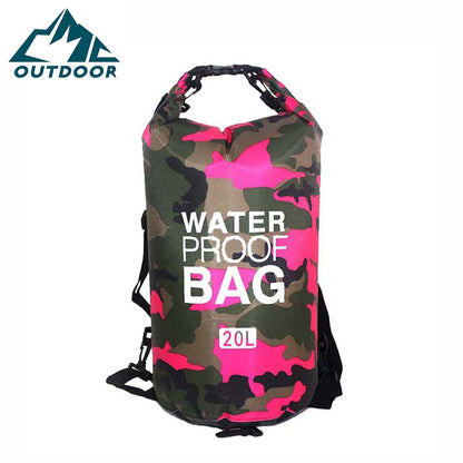 Camouflage Polyester Thickened PVC Single Shoulder Portable Outdoor Lightweight Waterproof Bag