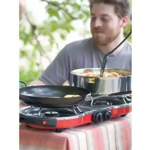 Propane Camping Stove 10000 BTU Adjustable Cooking Power with 2 Burner Outdoor