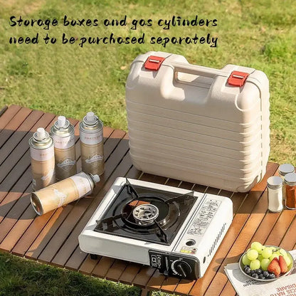 2900W Outdoor Safe Explosion Proof Card Stove Portable 8-hole Aluminum Head Gas Stove Integrated Windproof Free Cooking Stove