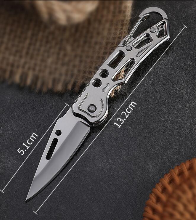 Outdoor Folding Portable Stainless Steel Self-defense Mini Key Knife