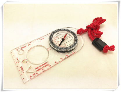 Outdoor Map Scale Compass SD482 Multifunctional Gift With Magnifying Glass