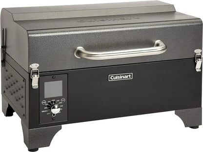 Cuisinart CPG-256 Portable Wood Pellet Grill and Smoker, Black and Dark Gray  bbq grill  pizza oven outdoor  camping grill