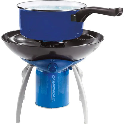 Party Grill, Camping Stove and Grill, All-in-One Portable Camping BBQ, with Griddle, Grid and Pan Support